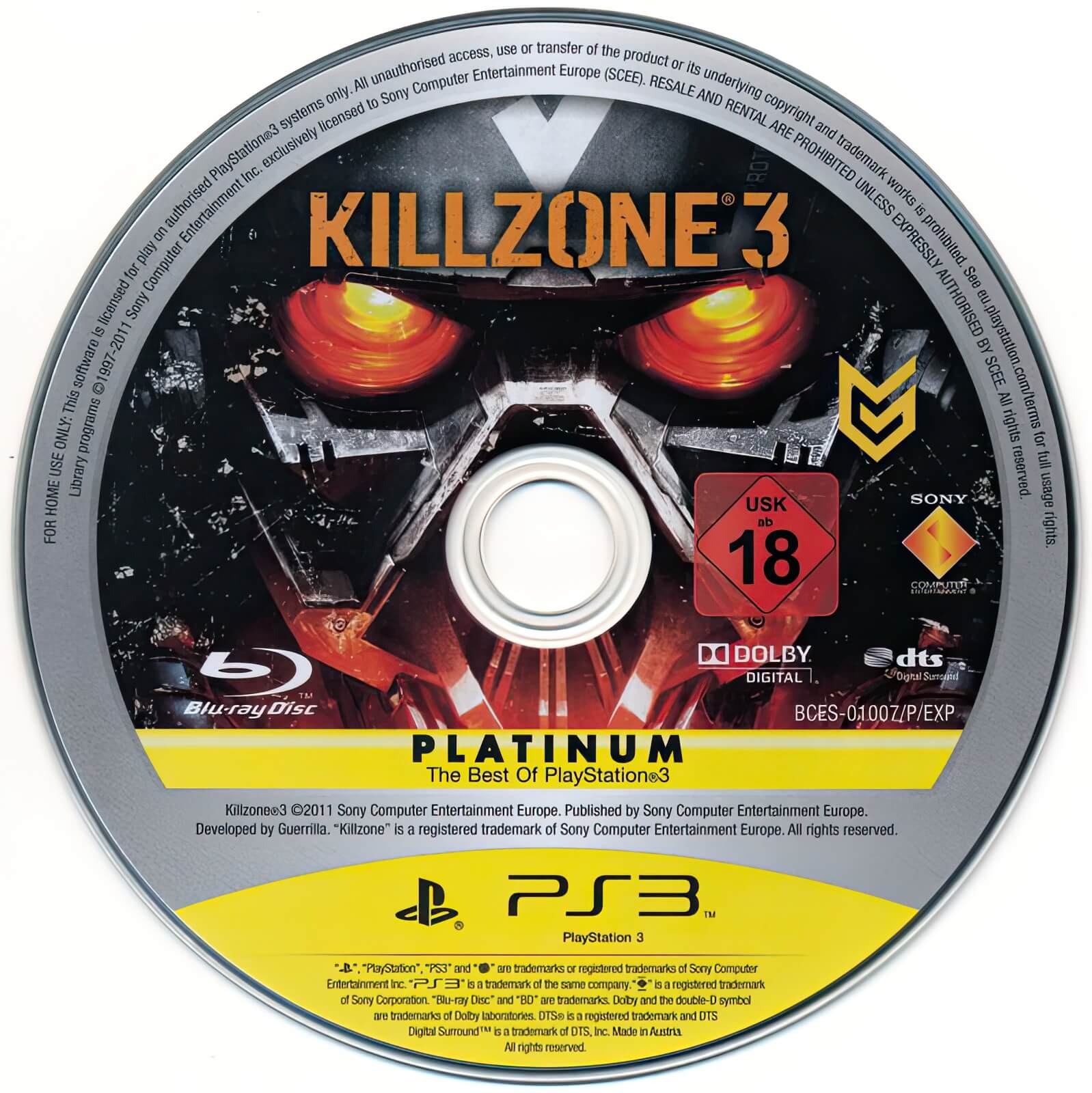 Лицензионный диск Killzone 3 для PlayStation 3